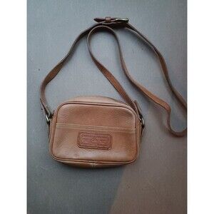 Dooney & Bourke Vintage Pebbled Leather Mini Crossbody Bag Purse USA TAN Western